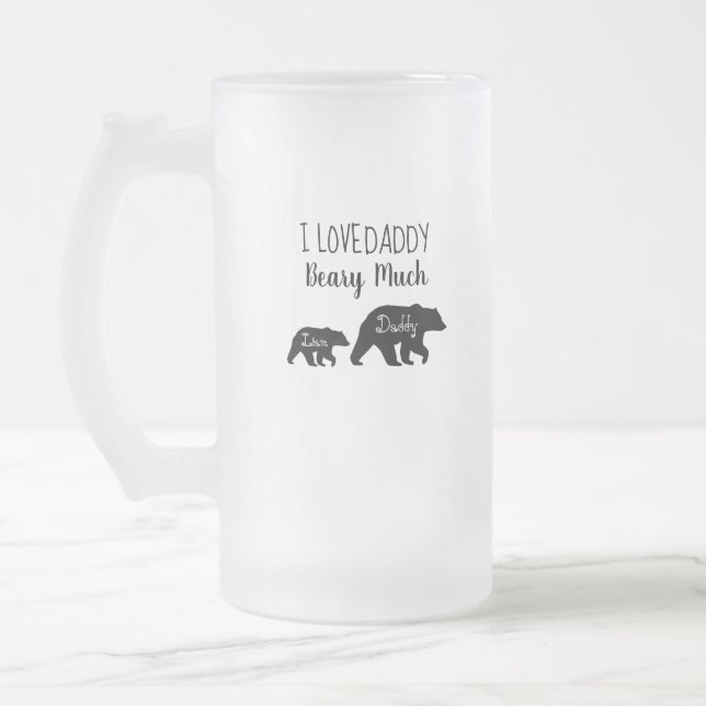 J'aime le papa Beary beaucoup de tasse (Gauche)