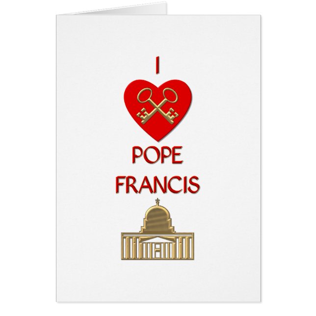 J'aime le pape François (Devant)