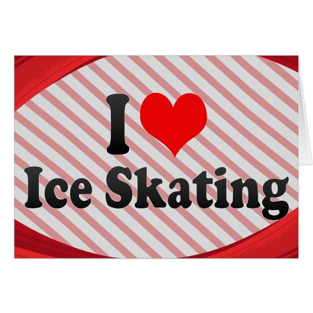 J'aime le patinage de glace (Devant Horizontal)