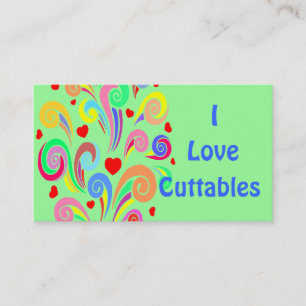 J'aime le paysage de cartes de visite de Cuttables