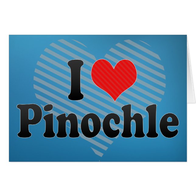 J'aime le Pinochle (Devant horizontal)