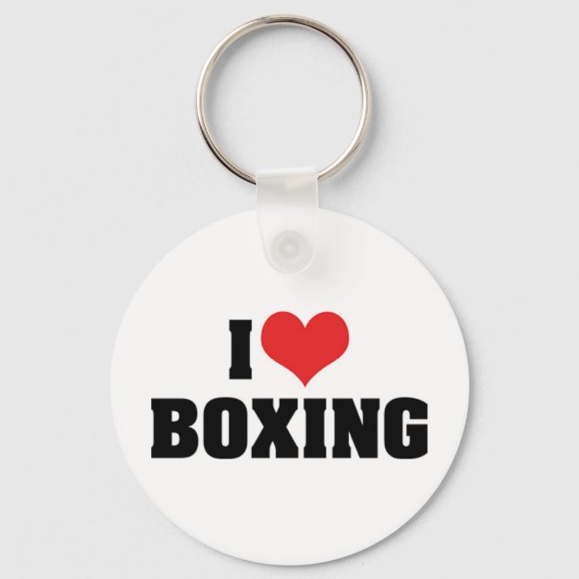 J'aime le porte-clés de boxe (Recto)