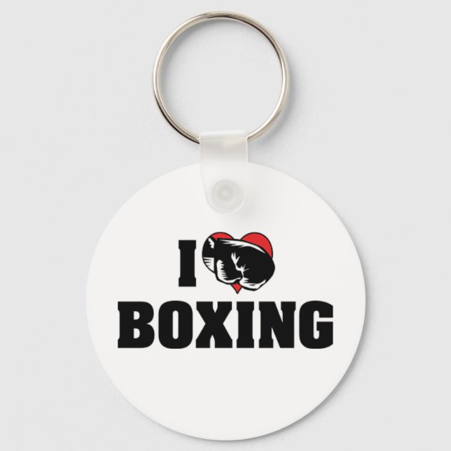 J'aime le porte-clés de boxe (Recto)
