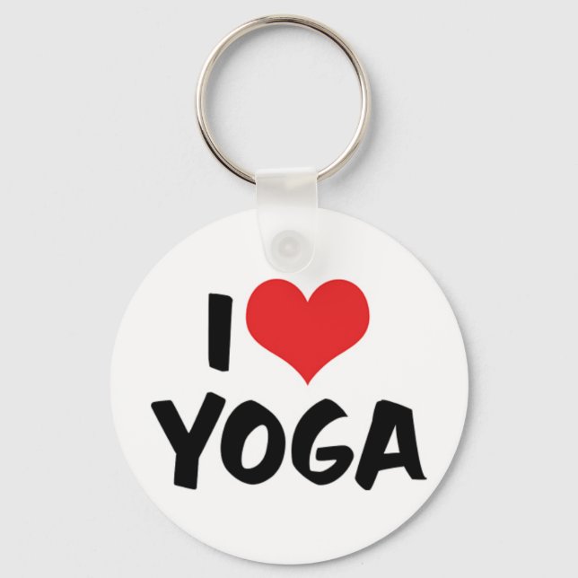 J'aime le porte-clés Yoga (Recto)