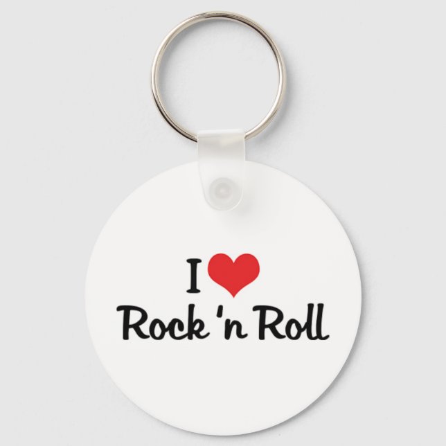 J'aime le Rock & Roll Porte-clés (Recto)