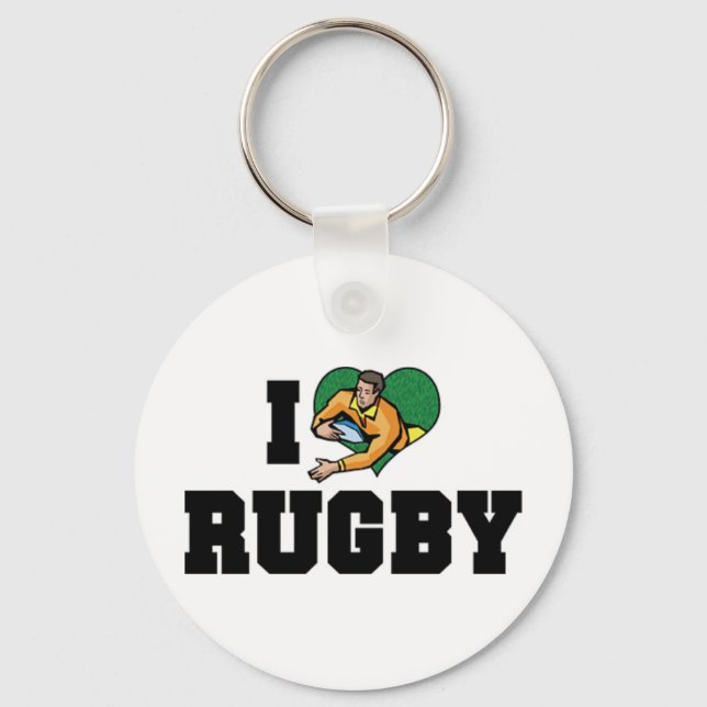 J'aime le rugby porte-clés (Recto)