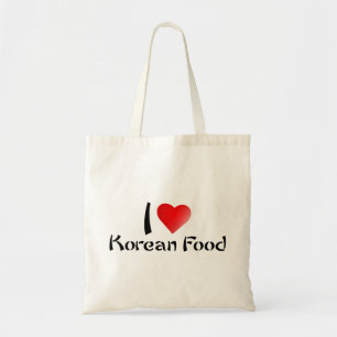 J'aime le sac coréen de nourriture