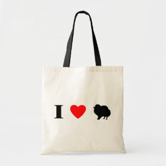 J'aime le sac de Pomeranians