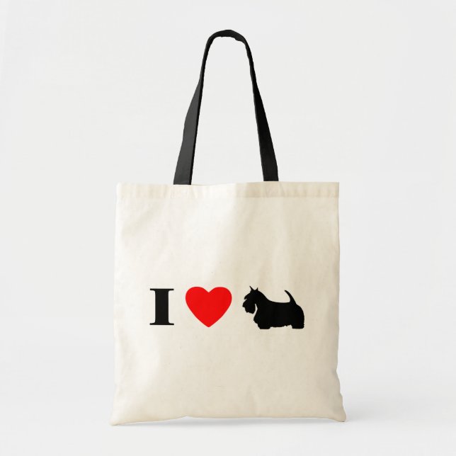 J'aime le sac écossais de terriers (Devant)