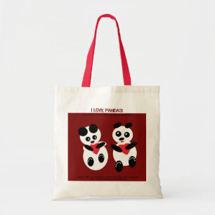 J'aime le sac fourre-tout à pandas
