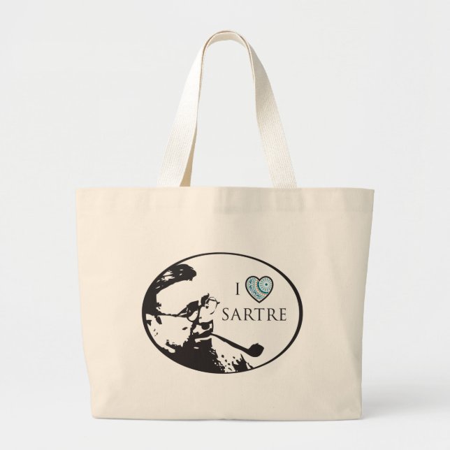 J'aime le sac fourre-tout à Sartre (Devant)