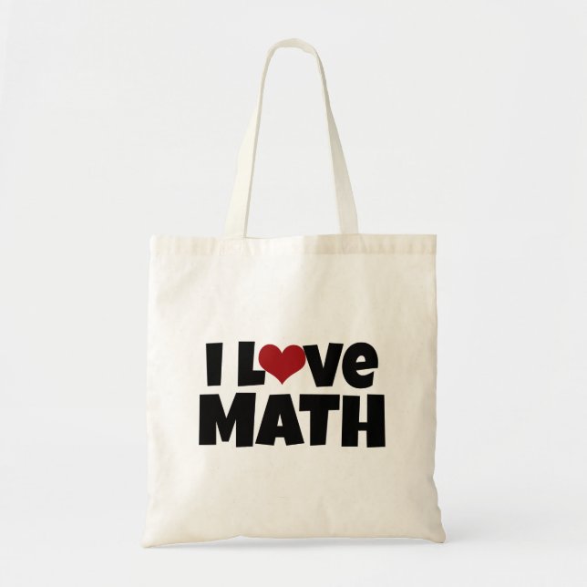 J'aime le Sac fourre-tout mathématique (Devant)