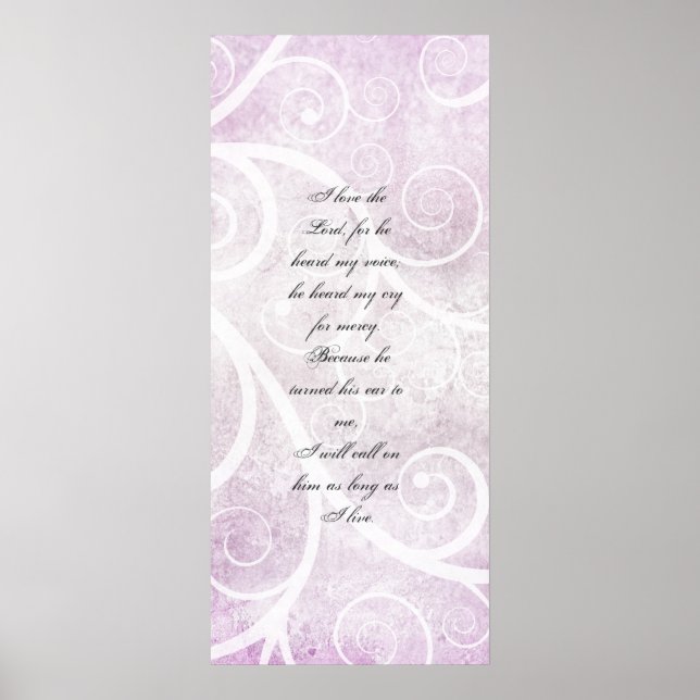 J'aime le Seigneur, affiche murale (Devant)