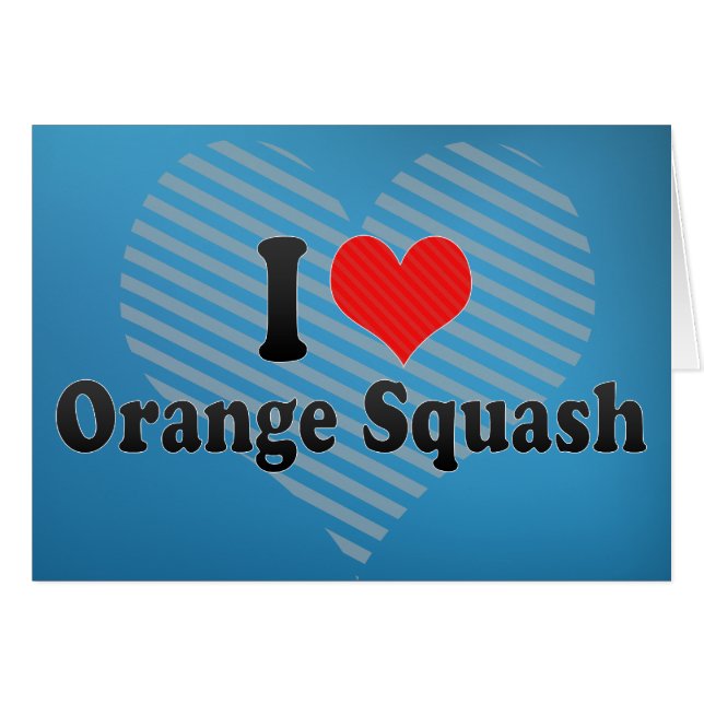 J'aime le squash orange (Devant horizontal)