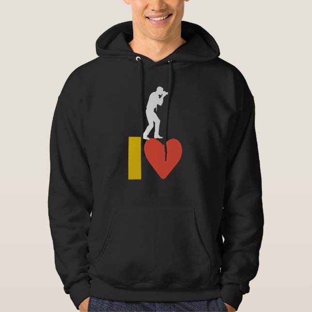 J'aime le Sweat - shirt à capuche (Devant)