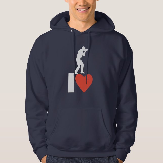 J'aime le Sweat - shirt à capuche (Devant)