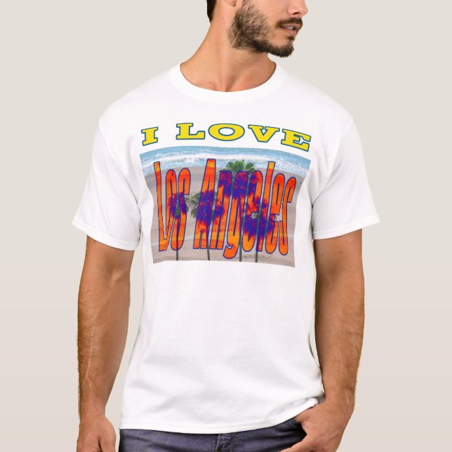 J'AIME le T-shirt 2 de Los Angeles (Devant)