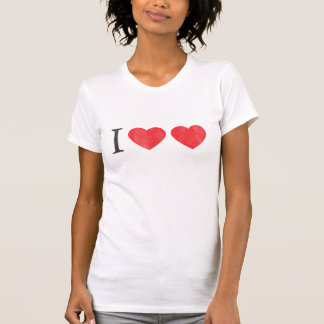 J'aime le T-shirt d'amour - customisé