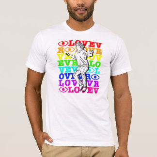 J'aime le T-shirt d'arc-en-ciel de VR