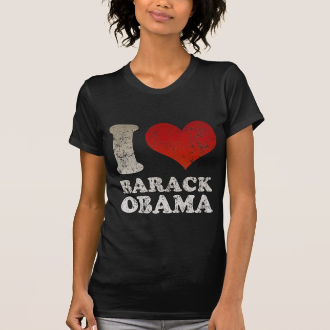 J'aime le T-shirt de Barack Obama (Devant)