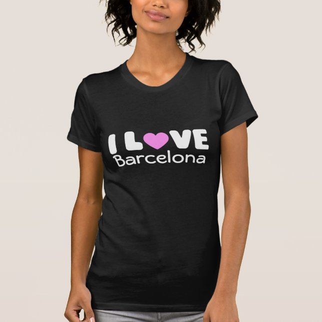 J'aime le T-shirt de Barcelone | (Devant)