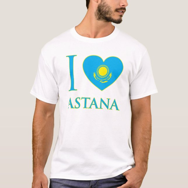 J'aime le T-shirt de base d'Astana (Devant)