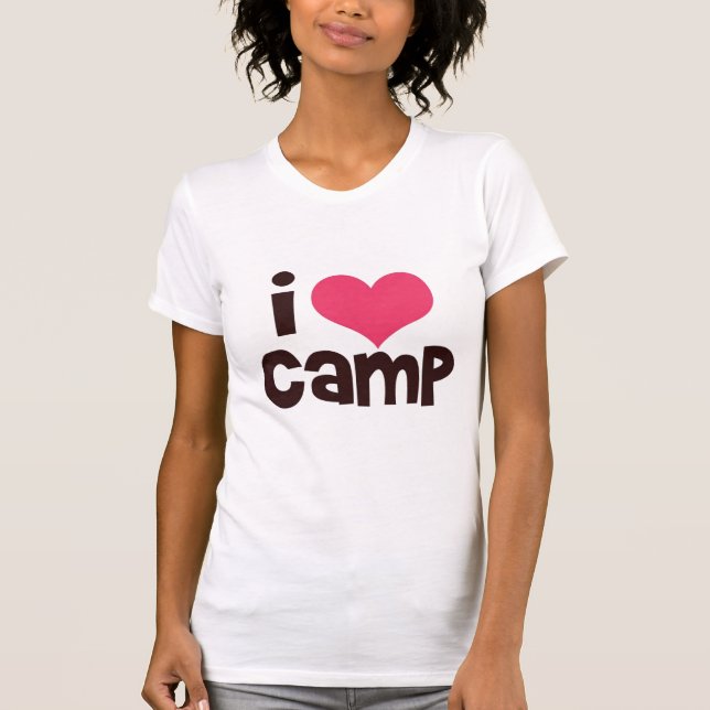 J'aime le T-shirt de camp (Devant)