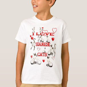 J'AIME le T-shirt de CHATS SIAMOIS