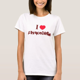 J'aime le T-shirt de chocolat