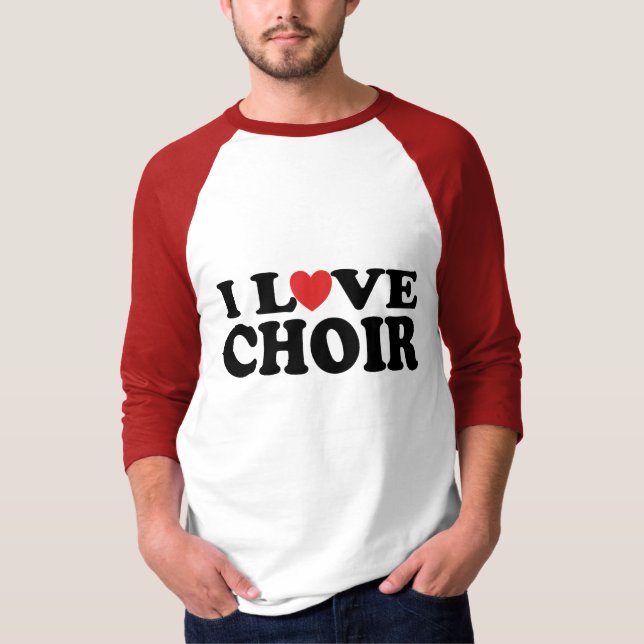 J'aime le T-shirt de choeur (Devant)