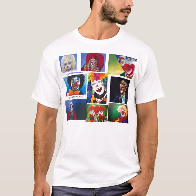 J'aime le T-shirt de clowns (Devant)