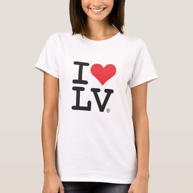 J'AIME LE T-SHIRT DE DAMES DE LV® (Devant)