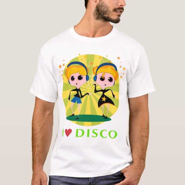 J'aime le T-shirt de disco (Devant)