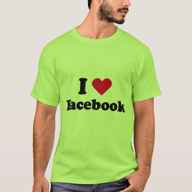 J'aime le T-shirt de Facebook (Devant)