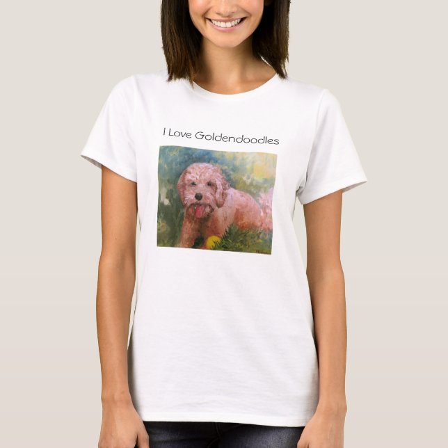 J'aime le T-shirt de Goldendoodles (Devant)