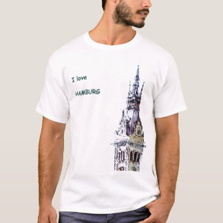 J'aime le T-shirt de Hambourg