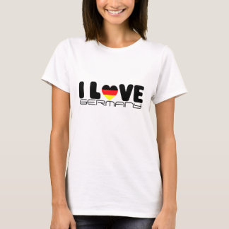 J'aime le T-shirt de l'Allemagne |