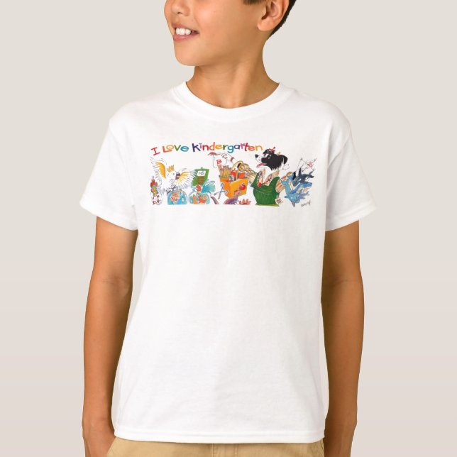 J'aime le T-shirt de l'enfant de jardin d'enfants (Devant)