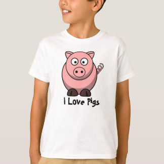 J'aime le T-shirt de l'enfant de porcs