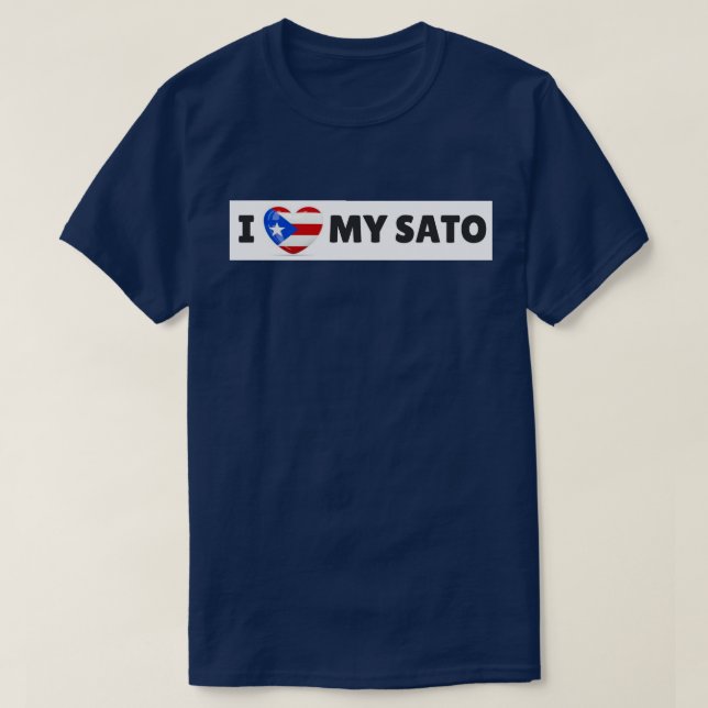 J'AIME le T-shirt de M SATO (CHIEN) (Design devant)