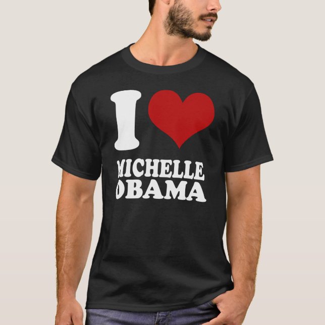 J'aime le T-shirt de Michelle Obama (nettoyez le (Devant)