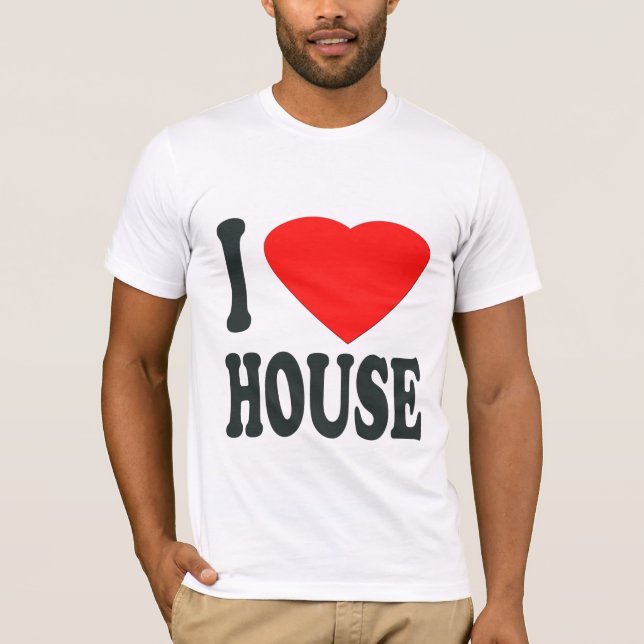 J'AIME LE T-SHIRT de MUSIQUE de MAISON (le (Devant)