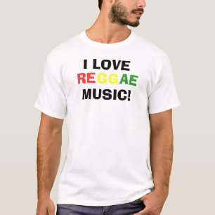 J'aime le T-shirt de musique de reggae
