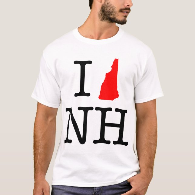J'aime le T-shirt de NH New Hampshire (Devant)