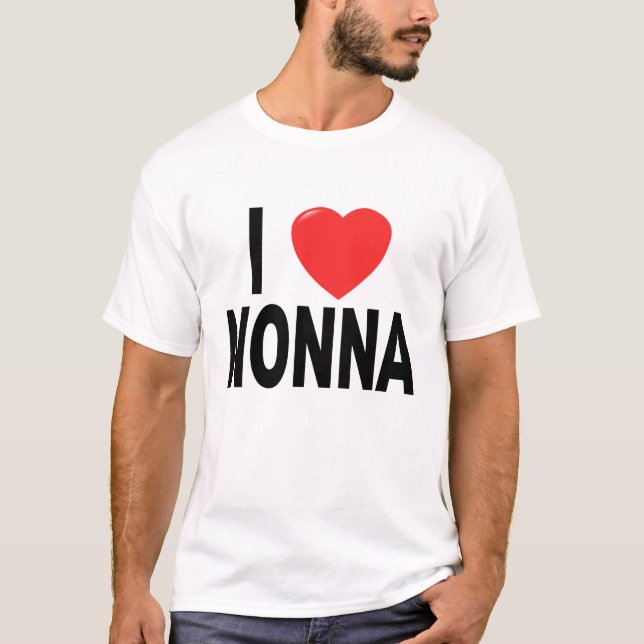 J'aime le T-shirt de Nonna (Devant)