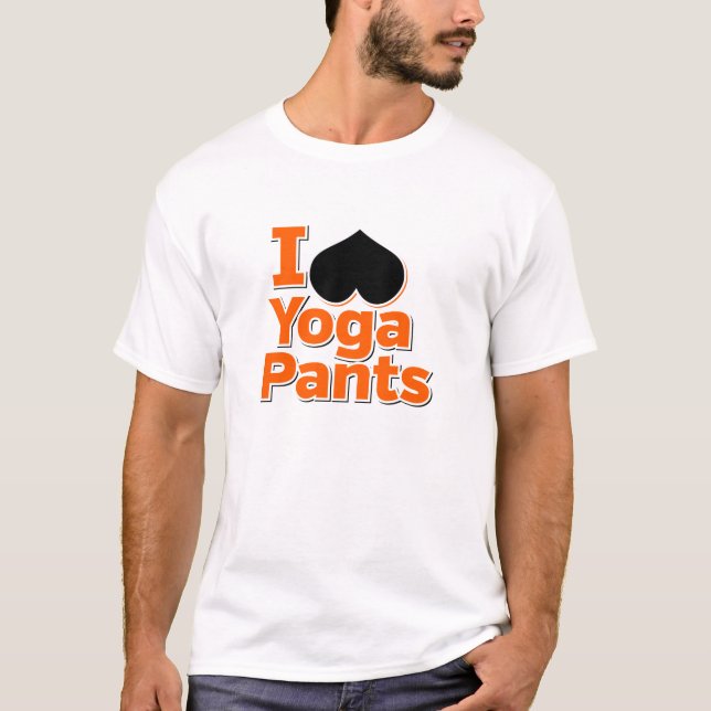 J'aime le T-shirt de pantalon de yoga (Devant)