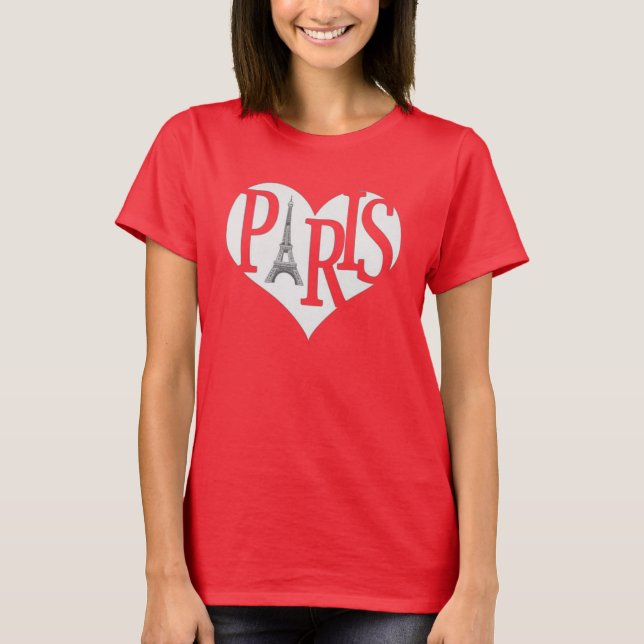 J'aime le T-shirt de Paris (Devant)