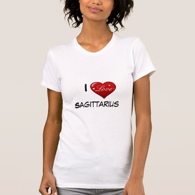 J'aime le T-shirt de Sagittaire (Devant)