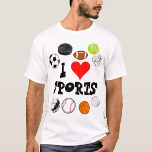 J'AIME LE T-SHIRT DE SPORTS