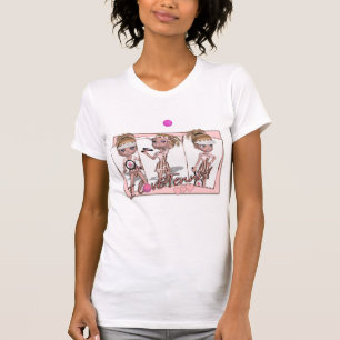 J'aime le T-shirt de tennis pour des femmes - le